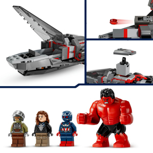 Lego Marvel Captain America vs. Red Hulk Battle 76292